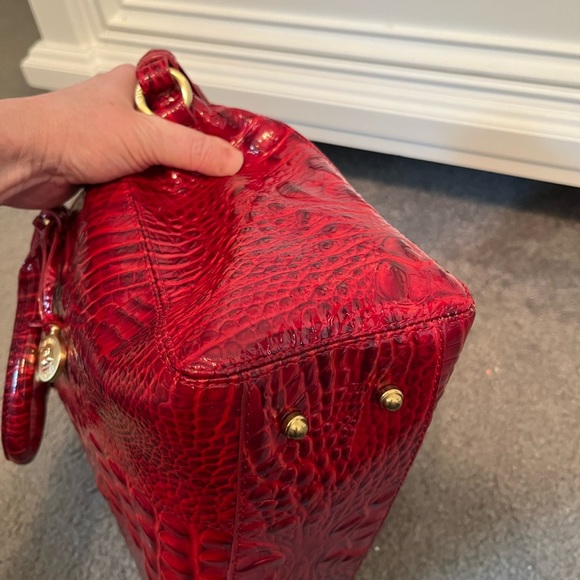 Brahmin Arno Red Glossy Croc Bag - Picture 9 of 15